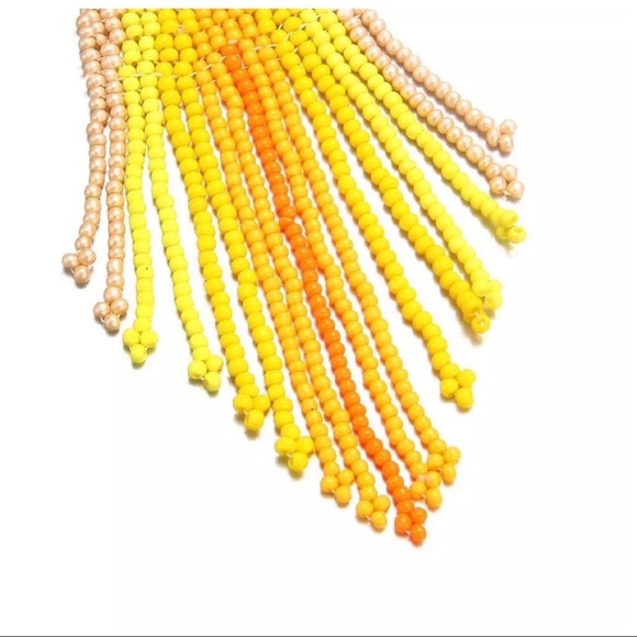 🌈2/$30 New Free People Beaded Ombré Earrings - Picture 3 of 3